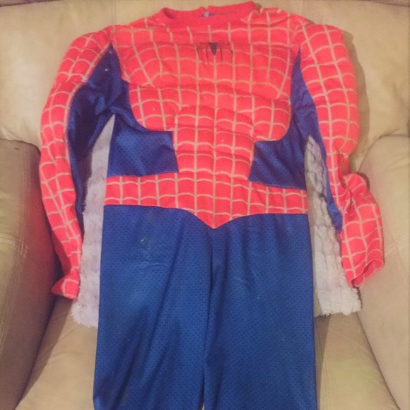 7 - 10 Marvel The Amazing SpiderMan 2 Muscle Chest Medium kids Halloween Costume - Picture 1 of 12